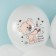 Latex ball 12 “Happy Birthday! Bear”, 2 tbsp., 25 pcs., White color, Mix drawing
