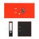 A4, 70 mm, Erichkrause Accent folder, with arched mechanism, red