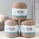 Knitted yarn secondary 90% cotton, 10% p/e, 100m/450 ± 50 g (cappuccino) mix