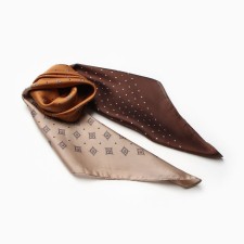 Women's scarf minku 70*70 cm, bronze
