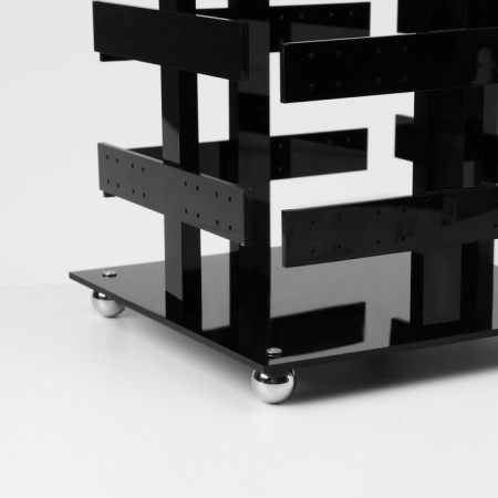 Steering stand "Turnip", 5 tiers, 64 pairs, plastic, 15 × 15 × 32 cm, black color-1