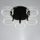 Chandelier 1697/5 LED 100W 3000-6000K Black 60x60x12 cm Bayerlux