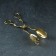 Forceps for serving "Rahat Gold", h = 22 cm, gold color
