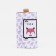 Key on the buttons, length 10.5 cm, 6 carabiners, white color