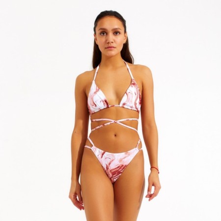 Swimsuit female separate minku cream color, size 48