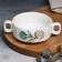 Twitz with handles ceramic "branch", 10.5 x 5 cm, 220 ml, white color