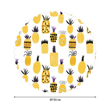 The tablecloth “Fragrant pineapple”, round, Saten, d = 150 cm-1