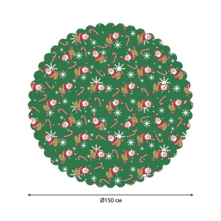The tablecloth “Santa Klaus in a dream”, round, Saten, d = 150 cm-1