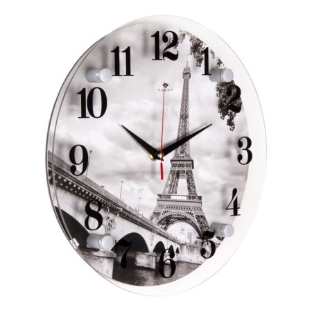 Watch wall, interior "Eiffel Tower", D-30 cm, silent-1