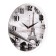 Watch wall, interior "Eiffel Tower", D-30 cm, silent