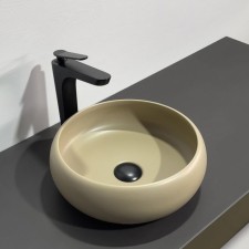 Haller shell Comforty 113MC, round, cappuccino color matte