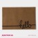 Rug -shaped shallow Hello, without edging, 40 × 60 cm, beige color