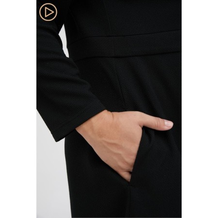 Female dress, size 64, black color-5