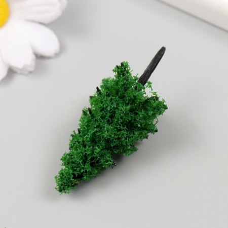 Artificial plant for creativity plastic "spruce" dark green 6 cm-2