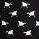 School textile “geese”, 38x14x27 cm, black color