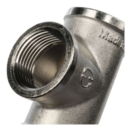 The STOUT SFT -0020-000034, 3/4 ", internal/internal thread, nickelled brass-5
