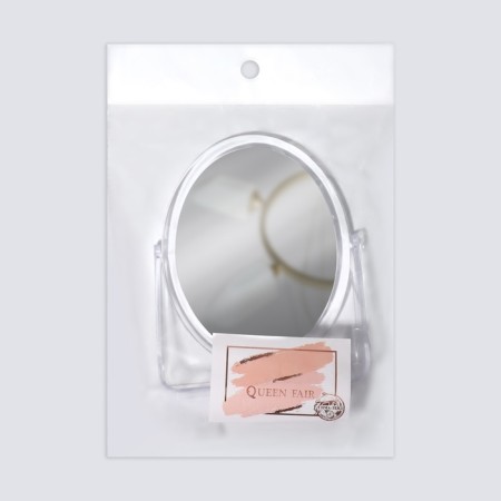 The mirror of the desktop "oval", a bilateral, mirror surface 12 × 15 cm, the color is transparent-5