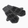Women's mittens, gray color, size 18