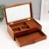Casket wood for jewelry "Wave. Cinnamon" 28x17x10 cm