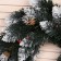 New Year's Wreath "Interior Snow White" cone silver + berry 40 cm