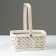 Wicker basket, 19.5 x 13 x h9.5/24 cm, sequoia
