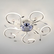 Люстра Curl 55Вт LED 4200К хром