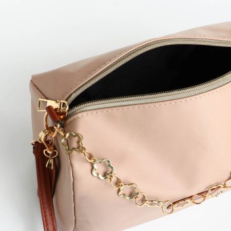 Cross-Bodi Bag on a zipper, beige color-5