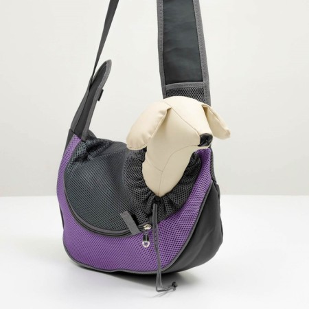 Slide-carrier bag for animals, 42 x 25 cm, purple-3