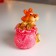 Piglite Polystone "Red Tiger with a barrel/bag of gold coins" MIX 9.5x7.5x10 cm