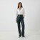 Women's shortened shirt MIST Summer Time, size 42, white