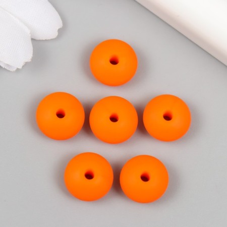 Busina silicone "flattened" orange-red d = 1.2 cm-1