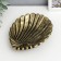 Decorative polystone plate "Shell" under the brass 5x15x18.5 cm