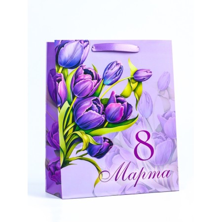 Gift laminated vertical "Bouquet", M 26 × 32 × 12 cm-1