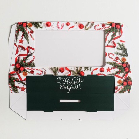 Folding box “Congratulations!”, 20 x 12 x 4 cm, new year-4