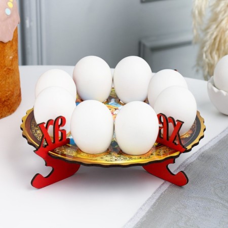 Easter stand for 8 eggs "Children of Angels", 19.5 × 19.5 cm