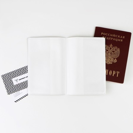 Cover for the passport "Russian Sport", winter views, minimalism, PVC-3