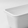 Plastic pot with a flower tray "Quadro", 6 l, white color