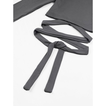 TOP for girls with long sleeves Generation, height 140 cm, color graphite-6