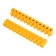 Klemic screw block KV-40 25-40, current 100 A, polypropylene yellow rexant (10 pcs.