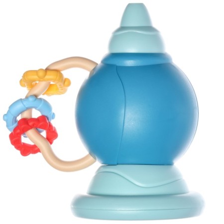 Rattle "pipe", blue color, crush me-3