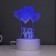 Sensor lamp "Four hearts" LED 7 USB colors/from BAT. White Risalux
