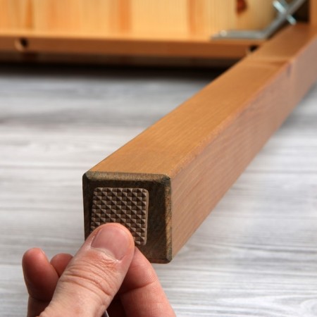 Laying furniture square tundra, size 18 x 18 mm, 32 pcs., Polymer, brown-7
