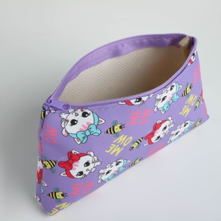 Lightning cosmetic bag, lilac color-2