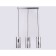 Suspended lamp with a replaceable lamp Ambrella Light, Traditional, TR3590, 3HE27, Color Chrome