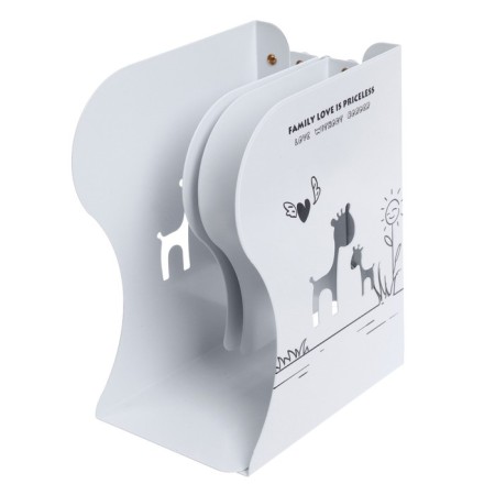 Supervision Book stand 10-50 cm Meshu white, 3 compartments, metal case