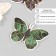 Butterflies cardboard "Geometry with gold" set 12 pcs h = 4-10 cm