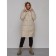 Coat insulated winter female, size 48, beige color