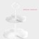 Round Dalyana “Vivien”, 3 tiers, 21.5/18/15 cm, white color, white