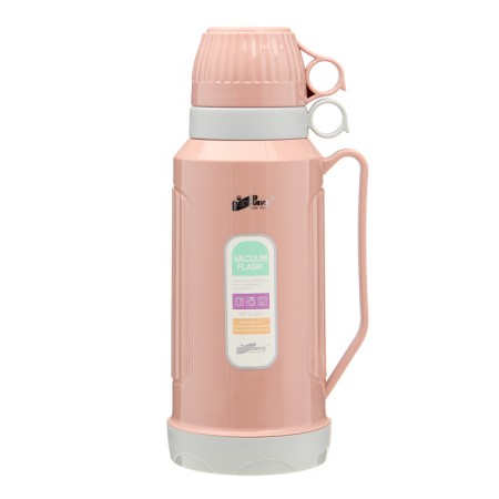 Thermos 1.8 l, with a glass flask, retains heat 12 hours, with a mug, brown-1