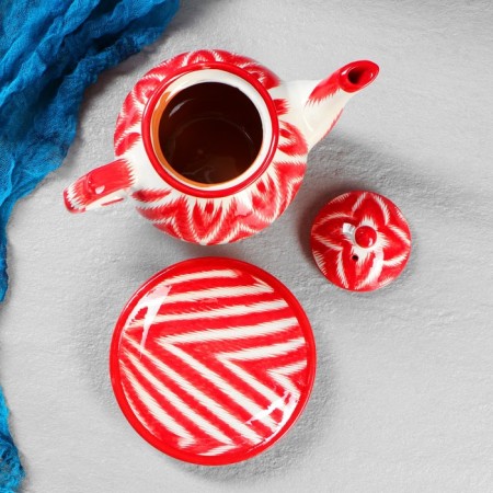 Set of Tea Rishtan Ceramics "Atlas", 9 items (teapot-0.8l, Pialy-0.5/0.3l)-4